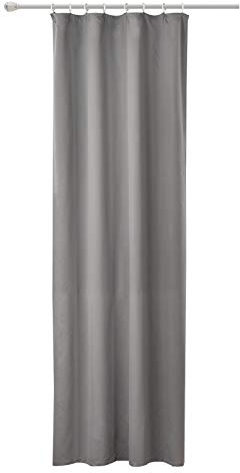 WOLTU Vorhang Blickdicht Gardinen mit Kräuselband für Schiene, Leichter & weicher Verdunklungsvorhang wärmeisolierend 135x245 cm Dunkelgrau, Thermovorhang Kälteschutz für Wohnzimmer Schlafzimmer