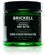 Brickell Men's Products Glatte, bürstenlose Rasierbutter – natürlich und organisch (Geruchlos, 59 mL)