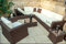 Ragnarök-Möbeldesign PolyRattan - DEUTSCHE Marke - EIGNENE Produktion - 8 Jahre Garantie Lounge Garten Möbel Glas Polster BRAUN Rostfrei Sofa