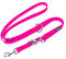 DDOXX Nylon Hundeleine - 2m, 3fach verstellbare Hundeleine für alle Hundegrößen - XS (Pink)