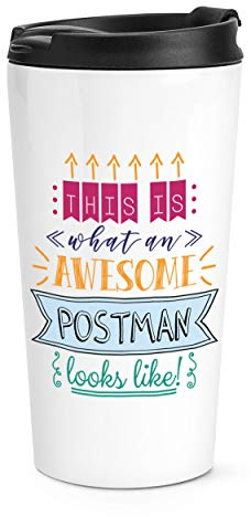 This is What an Awesome Postman Looks Like Travel Mug Cup