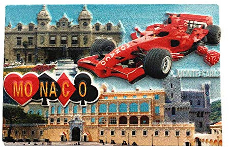 Monte Carlo Monaco Kühlschrankmagnet, Reise-Souvenir, Geschenksammlung, Heimküche, Dekoration, magnetischer Aufkleber, Monaco-Kühlschrankmagnet