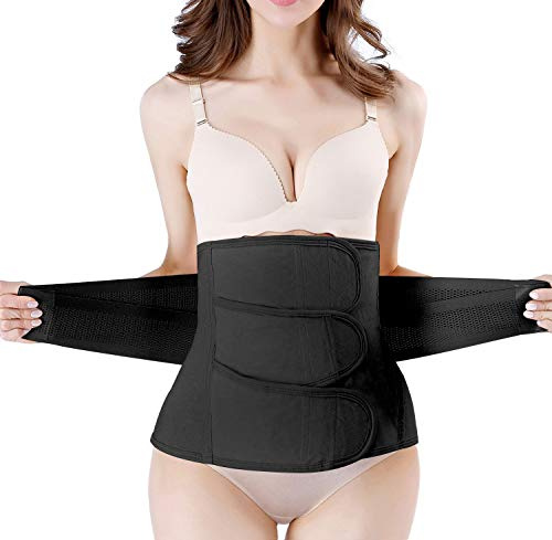 Gepoetry Postpartum Girdle C-Abschnitt Rückenstütze Bauchband Shapewear, schwarz, Taille 24/26,XS/S