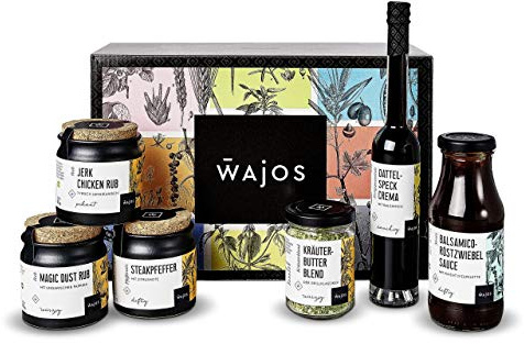 Wajos Grillset in einer tollen Geschenkbox - was braucht man mehr zur Party