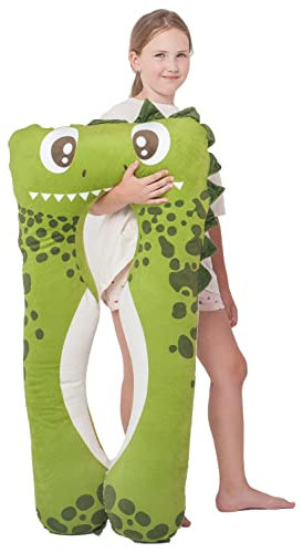MAKOSAS KomfortKissen Gesundheit Kinder Kissen für Bett Schlafen | Anti-Stress | ADHS Kissen Kinder (Dino)