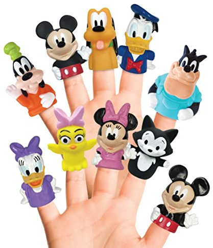 Disney Mickey & Friends 10 Piece Finger Puppet Party Pack New