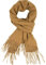 fashionchimp Damen-Schal mit Zierfransen,warm und flauschig, kratzfrei, Winter-Schal mit Kaschmir (Camel)