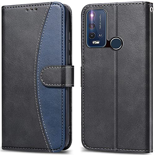 LEBE Étui en Cuir PU pour Wiko Power U30 - Housse Téléphone Pochette Noir