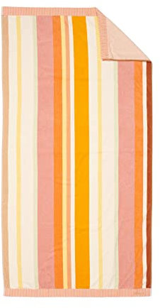 ESSENZA Strandlaken Feija Bunt Streifen Strandtuch Badetuch Liegetuch Gestreift Rosa 100 cm x 180 cm