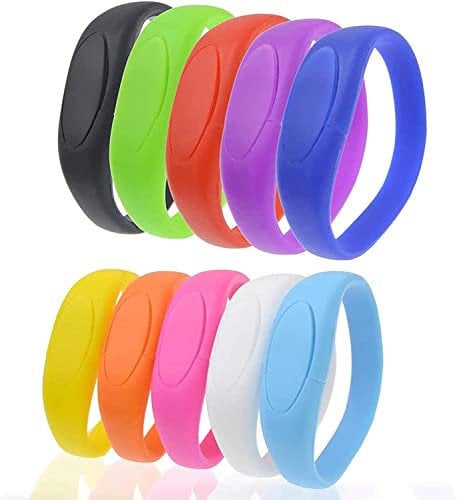 PENDRIVE CHIAVETTA USB 3.0 BRACCIALE 32 64 128 256 GB MEMORIA BRACCIALETTO A05 (NERO, 64GB)