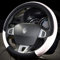 Für Renault Megane I Megane CC Garndtour Clio 2 3 4 5, Lenkradbezug aus PU-Leder, rutschfestes Auto-Styling-Autozubehör