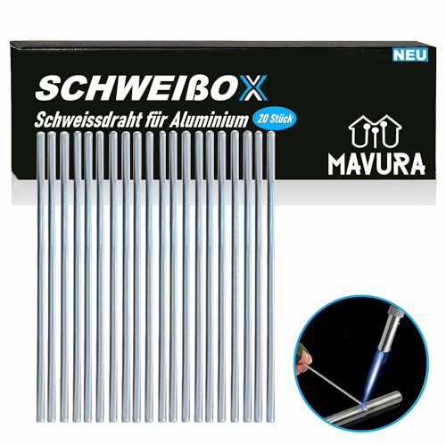 SCHWEIßOX Praktische Einfache Schweissstäbe Niedertemperatur, Schweißen Schweißstäbe Schweissdraht für Aluminium [20 Stück]