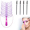Pochoir Sourcils,8 Styles Sourcils Carte,Modèle De Sourcil Réutilisable Outil,Kit De Pochoir à Sourcils,Tampon à Sourcils,Kit De Modelage Pour Sourcils,Kiuiom