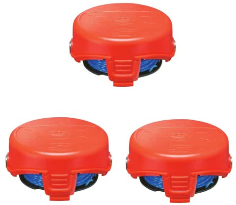 DAZZLEEX Lawn Mower Spool-for Black & Decker Strimmer Cap Spool & Line GL650 GL660 GL670 GL315 GL655 GL656 (3)