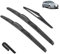 Escobilla limpiaparabrisas compatible con Hyundai I20 MK2 GB IB 2014-2020 i20 Ventana delantera y trasera activa 24+16+12 Accesorios for coche (Color : Front Rear, Size : RHD)