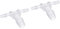 M METERXITY 2pz Barra Tubo Raccordi - 4x10x4mm OD Tee Plastica Tubo Connettori Applica Acqua Carburante, Trasparente(T Formato 3 Vie)