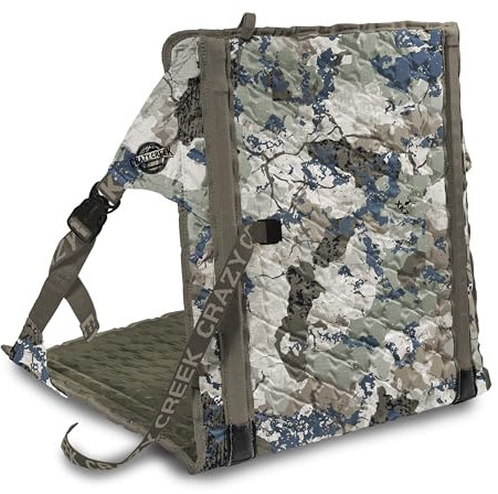 Crazy Creek HEX 2.0 Original Stuhl für Camping, Stadionsitzgelegenheiten & mehr, Komfort auf jedem Gelände, verstellbare Gurte, kompaktes Design, wasserabweisend, Camo