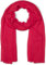 styleBREAKER Damen Schal Leicht & Transparent mit kurzen Fransen | Einfarbiges Halstuch für Frühling und Sommer | Weiches großes Schultertuch 188 x 100 cm, Farbe:Rot