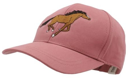 maximo Kids Girl-Cap Running Horse Klettverschluß 53/-55 Dark Rose