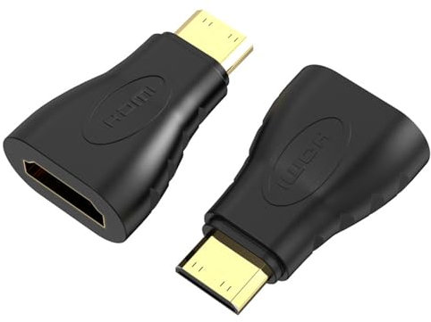 VIEVRE 2 Stücke 4K HDMI Mini Adapter, Vergoldet, FullHD, Mini Auf HDMI