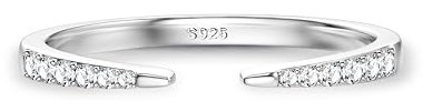 Chriscoco Ring Silber 925 Damen Ringe Gold Damen Ringe Frauen Daumenring Verlobungsring Ring Verstellbar Eheringe Engagement Ringe Silber Ringe 925 Frauen - Mit Schmuckschatulle