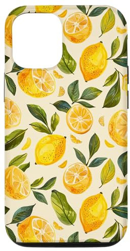 Aquarell Zitrone Sommer Limonade Zitrusfrucht Hülle für iPhone 12/12 Pro
