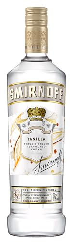 Smirnoff Flavoured Vodka Collection | Cherry | Raspbeery | Vanila | No 21 | Black Copper l | 70cl | Enjoy on the Rocks or in Cocktails & Mixed Drinks | (Vanilla)