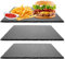 GBACHOOSE Lot de 3 planche ardoise naturelle 30 x 30 cm, Assiette Ardoise, Pour viande, sushis, fruits, fêtes, entrées
