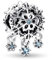 TCZNAF Eisige Schneeflocke Drop Charms Weihnachten Armbände Bead Compatible für Der Große Teil Europas Armband&Halskette Christmas Schmuck für Damen