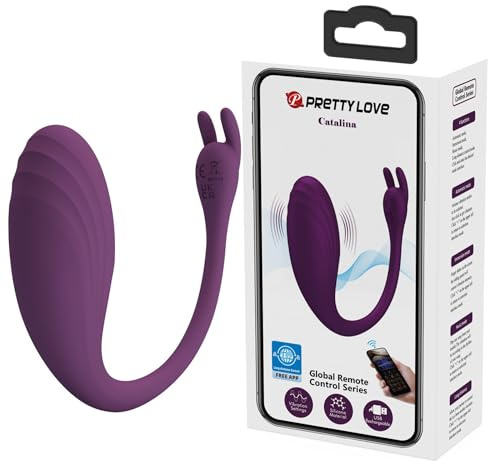 Pretty Love Catalina Wearable Vibrator mit App-Steuerung, Lila, 10x3,1cm