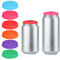 oruola 6pcs Tin Can Covers Lids,Reusable Can Lids for Tins,Leak-Proof & Dust-Resistant Tin Covers,Silicone Cans Closer Lid Beverage,Perfect for Beer Juice Energy Drink Cans(Multi Color)