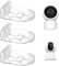 3 Pcs Security Camera Mount with 3 Nail Free Stickers.Bracket Camera Wall Bracket Adhesive Security Camera Shelf Traceless Wall-Mounted Storage Rack Acrylic Bracket Stand Tray Indoor