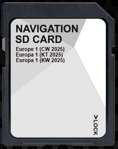 Scheda SD per navigazione GPS Europe v20 ECE 2025-5L0051236DS compatibile con Skoda Amudsen, Discovery Media 2 MIB2, navigazione AS, 32 GB