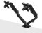 Lindy Duel Monitor Arm Desk Mount for 17 to 27 Screen, Gas Spring Single Monitor Stand, Tilt Swivel Rotate, Weight 10KG, Height Adjustable VESA 75 & 100mm, Black