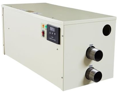 KAKAK Chauffe-Eau électrique thermostatique for Piscine 5,5 à 40 KW, for Spa, baignoires et piscines Hors Sol. avec Une efficacité de Chauffage élevée(36KW)