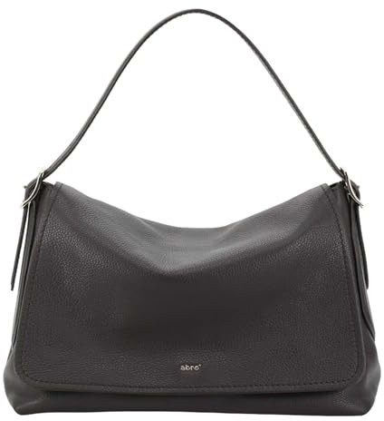 Abro Schultertasche Umhängetasche Leather Agave Shoulder Bag Carina Dark Brown dunkelbraun