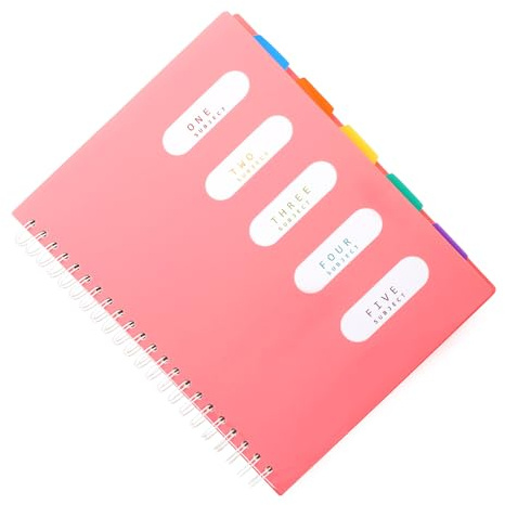 SOPOTUTU Spiral Notizbuch Seiten Liniert Praktisches College Schreibheft für Büro Schule Studenten Vielseitiger Notizblock für Planung Organisation und Tagebuchführung