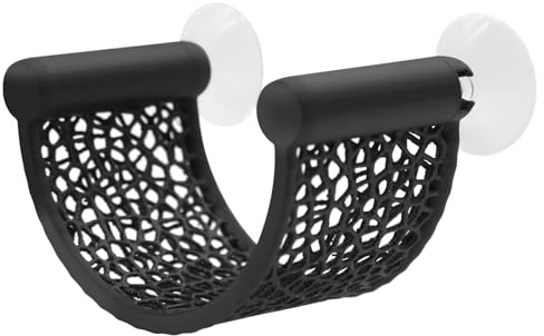 1 Pezzi Amaca per Pesci Betta, Posto di Riposo Galleggiante a Forma di U con Ventosa, Decorazione per Acquari di Piccole Dimensioni, Accessori da Tavolo per Betta e Gamberetti (Nero)