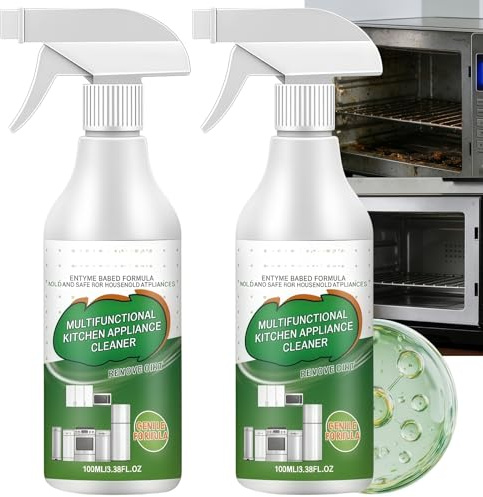 2PCS Multi-Purpose Cleaner Spray,Heavy Duty Kitchen Degreaser,Convenient Oil Stain Remover Spray,Powerful Foam Cleaner for Oven,Clean Up Kitchen Oil Stains Spray,Suitable for Multi-Surface Use