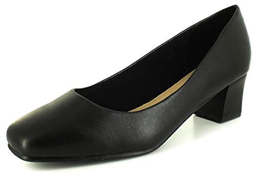 Comfort Plus Carly Womens Court Shoes with Heels Perfect for Work Occasion wear or Evenings Out on The Town - Stylish and a Comfortable Ladies Shoes Black 5 UK