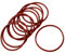 sourcing map 10 Stücke rot ndustrie Silicone O Ring Dichtung Dichtschiebe 54mm x 60mm x 3mm