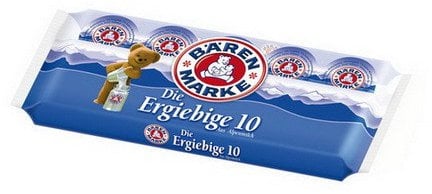 1x Bärenmarke-Tassenpackungen Milch-/Kaffeesahne Kondensmilch