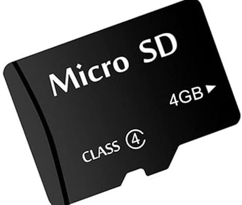 AKOR - Carte mémoire Micro SD 4GO pour Appareil-Photo, téléphone, projecteur, etc. - Noire -