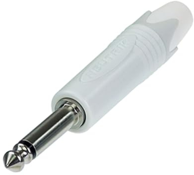 Neutrik NP2X-WT Klinken-Steckverbinder 6.35mm Stecker, gerade Polzahl (num): 2 Mono white 1 pc(s)