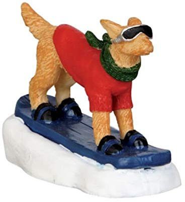 Lemax - Snowboarding Dog