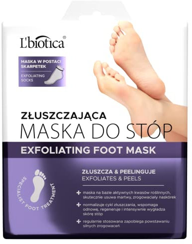 L'biotica Peeling Fußmaske 1 Paar