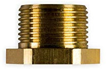 Adapter Reduzierstück Messing 1 Zoll Außengewinde auf 3/4 Zoll Innengewinde G1 auf G3/4 DIN ISO 228