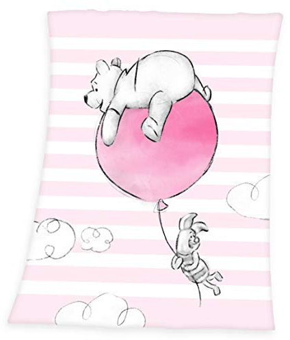 Herding Disneys Winnie The Pooh Decke Schmusedecke Baby Flausch-Decke 75 x 100cm