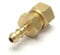 British Made 15mm Brass Compression Fitting to 10mm Nozzle Fits 8mm I/D Hose