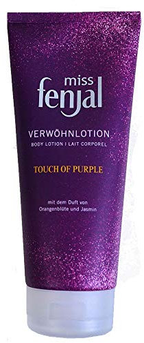 miss fenjal Body Lotion - 200 ml, Körpercreme mit dem Duft von Orangenblüte, Jasmin, für normale Haut - Touch of Purple